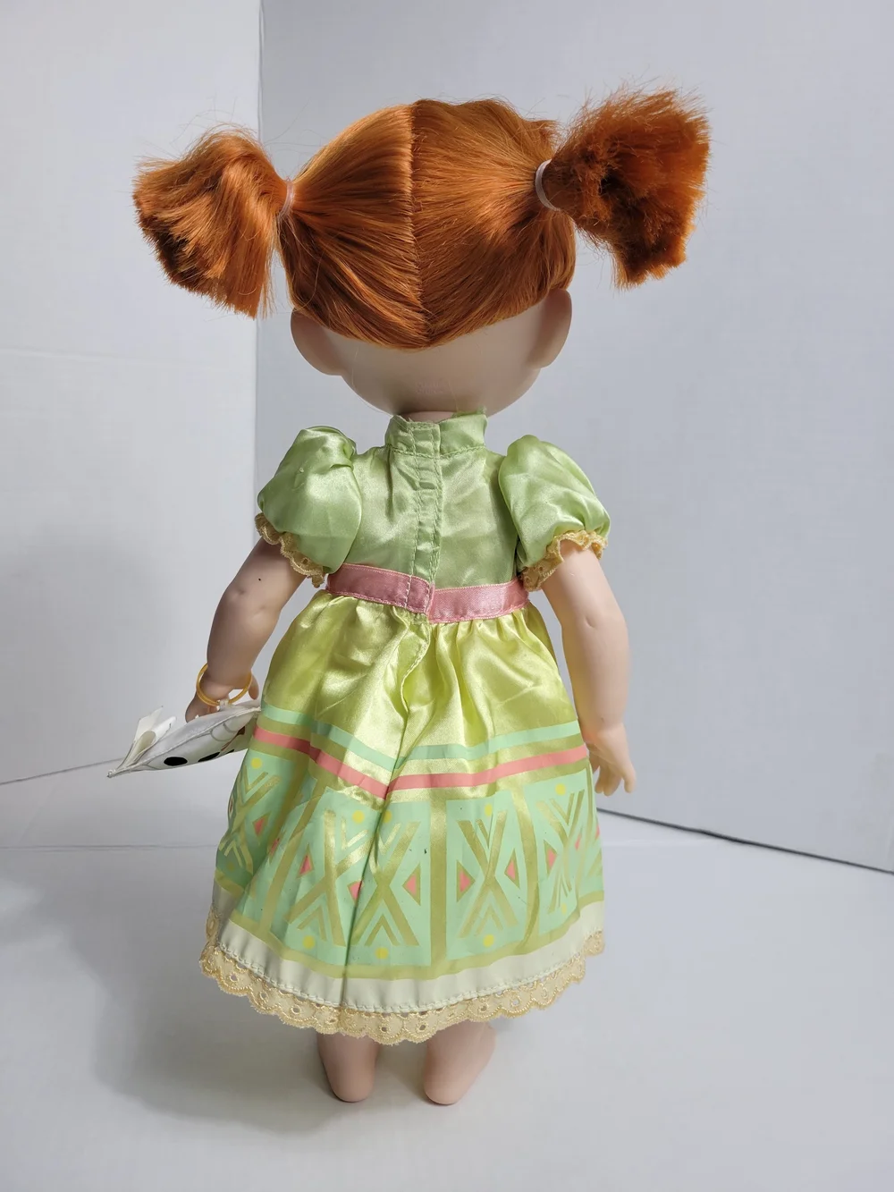Disney Anna Toddler Doll in Green Dress with Pink Bow and Olaf Accessory